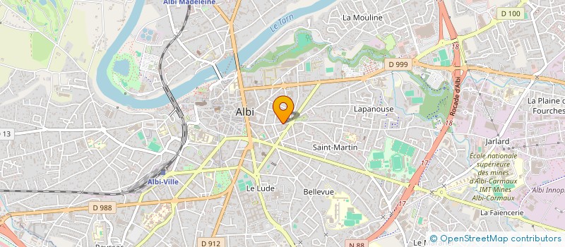 localisation de l'entreprise SNC PELLOUTIER 2  ALBI