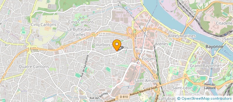 localisation de l'entreprise SNC PELOUX  ANGLET