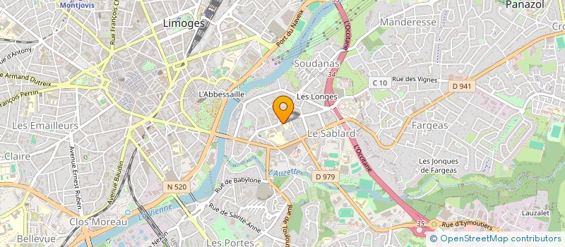 localisation de l'entreprise SNC PEPO à LIMOGES