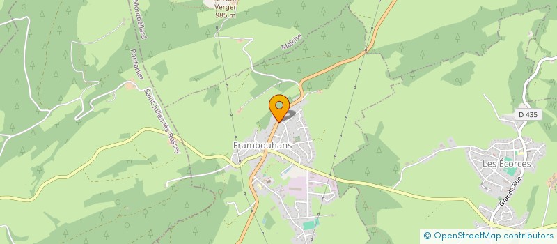 localisation de l'entreprise SNC PERILLAT FAIVRE à FRAMBOUHANS