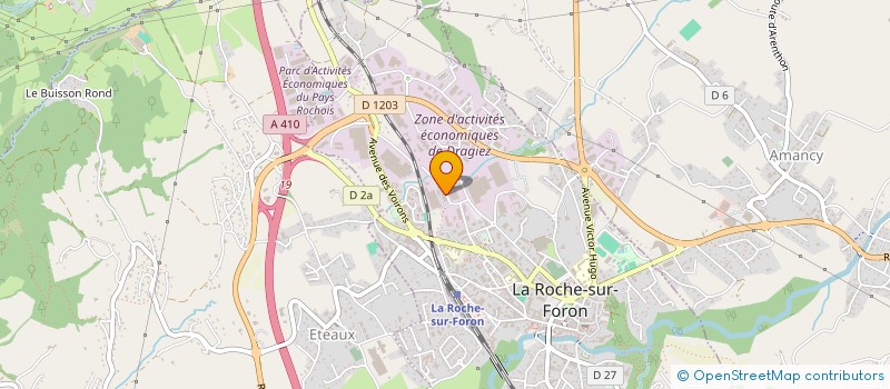 localisation de l'entreprise SNC PERNET FRERES à LA ROCHE-SUR-FORON