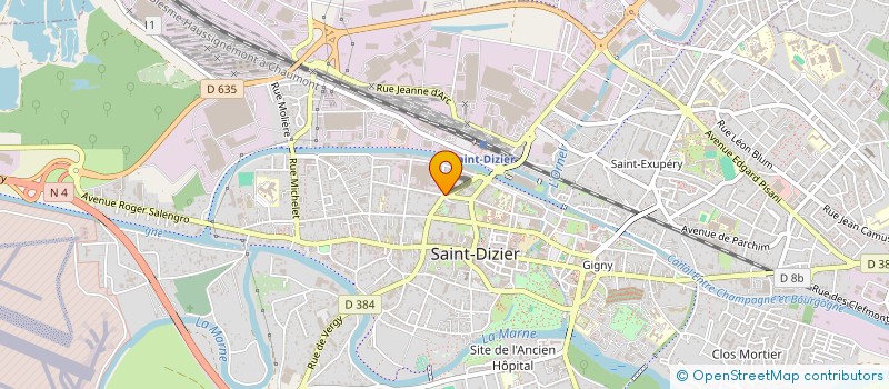 localisation de l'entreprise SNC PERRET VIGOUROUX à SAINT-DIZIER