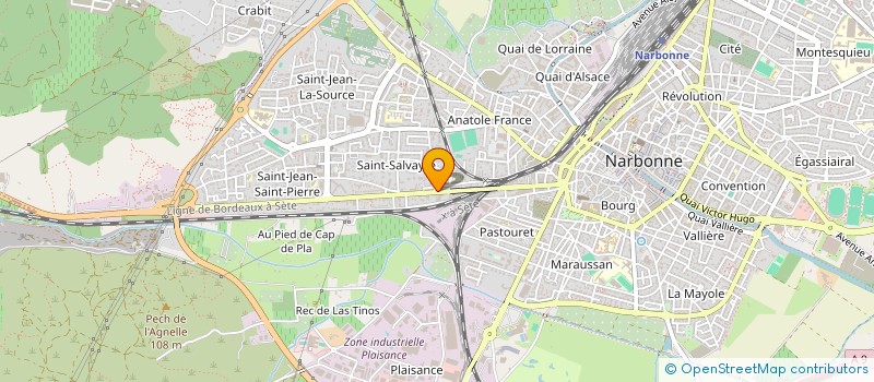 localisation de l'entreprise SNC PERRIER BERCHE - JOTTERAND à NARBONNE