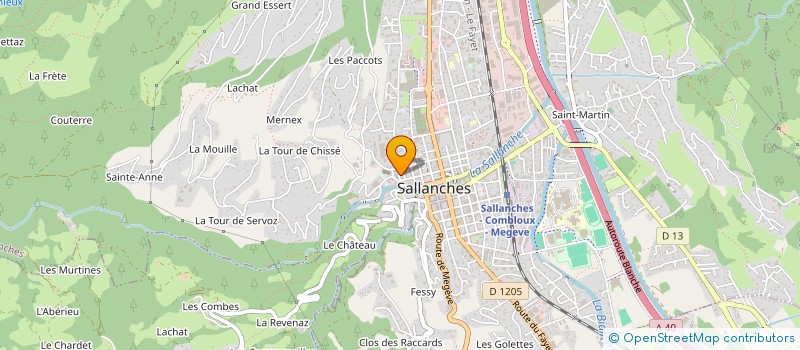 localisation de l'entreprise SNC PERROLAZ à SALLANCHES
