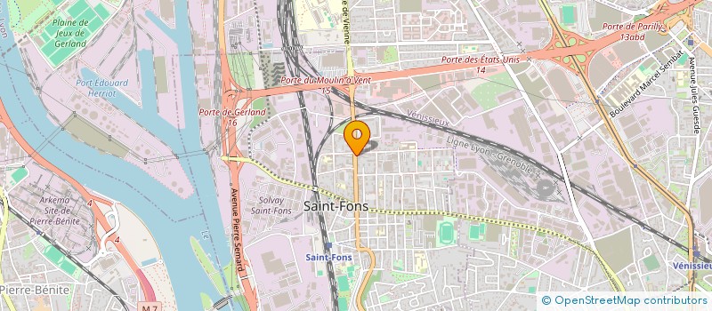 localisation de l'entreprise SNC PETROS à SAINT-FONS