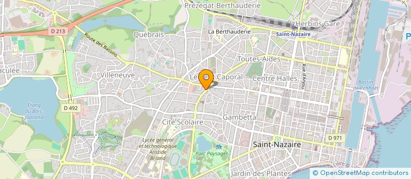 localisation de l'entreprise SNC PH NVB à SAINT-NAZAIRE