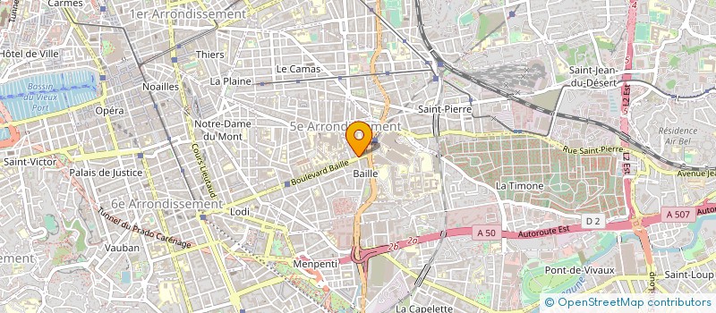 localisation de l'entreprise SNC PHARMACIE BAILLE 181 à MARSEILLE