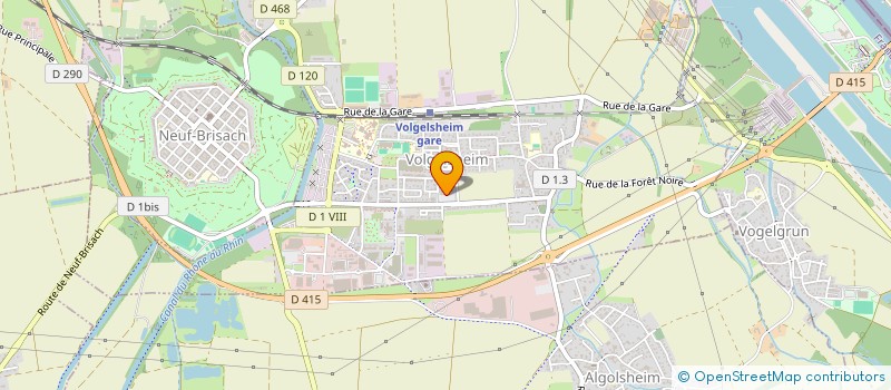 localisation de l'entreprise SNC PHARMACIE BOLOGNA DOSSMANN  VOLGELSHEIM