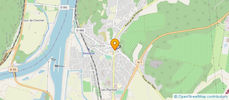 localisation de l'entreprise SNC PHARMACIE BOYER à DONZERE