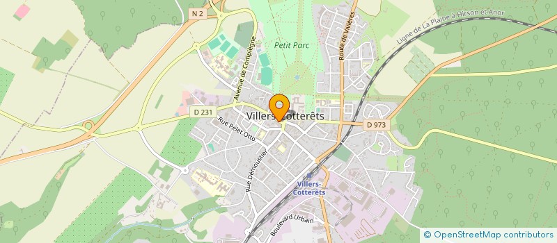 localisation de l'entreprise SNC PHARMACIE CENTRALE à VILLERS-COTTERETS