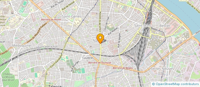 localisation de l'entreprise SNC PHARMACIE CHEMORIN MIRASSOU à BORDEAUX