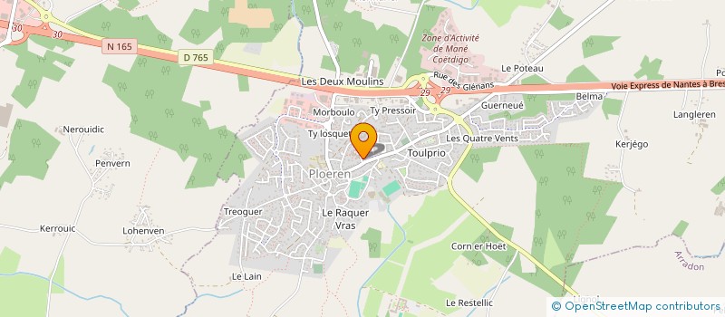 localisation de l'entreprise SNC PHARMACIE CHENE- ROBIN  PLOEREN