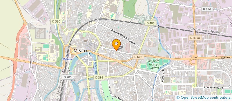 localisation de l'entreprise SNC PHARMACIE CHERET  MEAUX