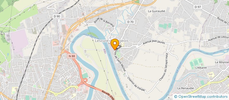 localisation de l'entreprise SNC PHARMACIE COMBES à LESCURE-D'ALBIGEOIS