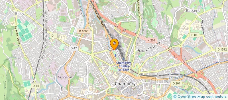 localisation de l'entreprise SNC PHARMACIE CUCCILLATO GEROUDET à CHAMBERY