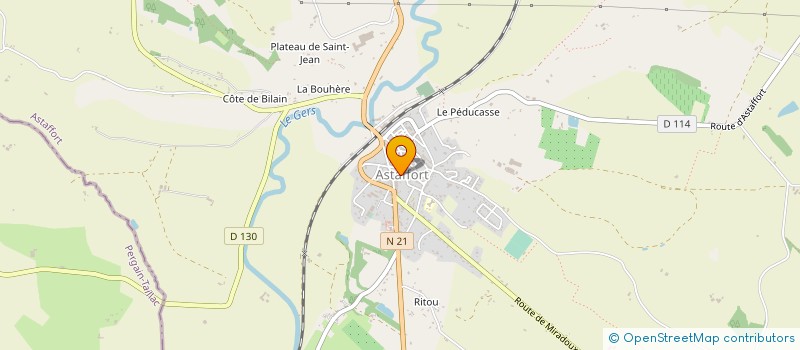 localisation de l'entreprise SNC PHARMACIE D'ASTAFFORT  ASTAFFORT