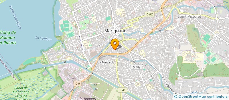 localisation de l'entreprise SNC PHARMACIE DE LA CADIERE  MARIGNANE