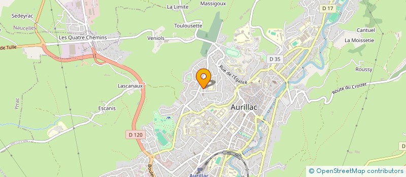 localisation de l'entreprise SNC PHARMACIE DES ALOUETTES  AURILLAC