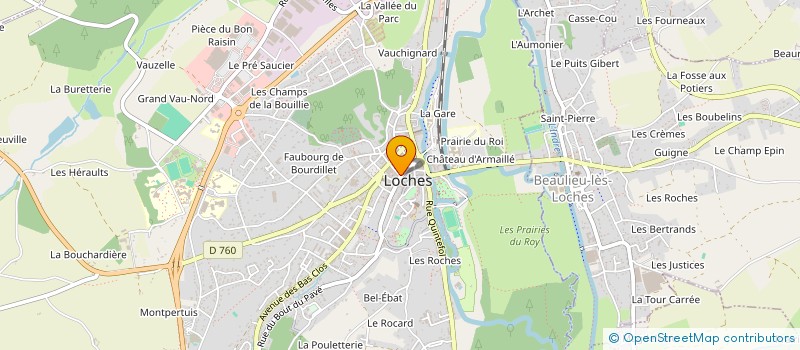 localisation de l'entreprise SNC PHARMACIE DES BLES  LOCHES