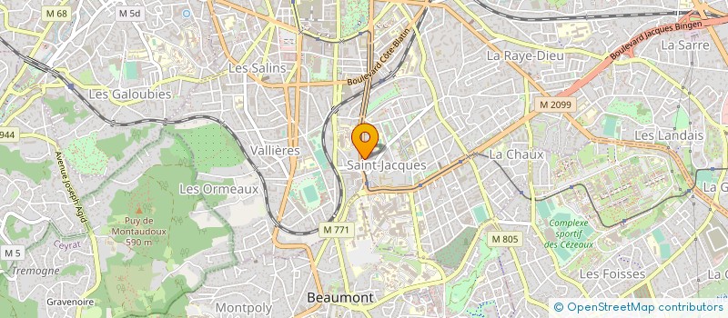 localisation de l'entreprise SNC PHARMACIE DUREL  CLERMONT-FERRAND