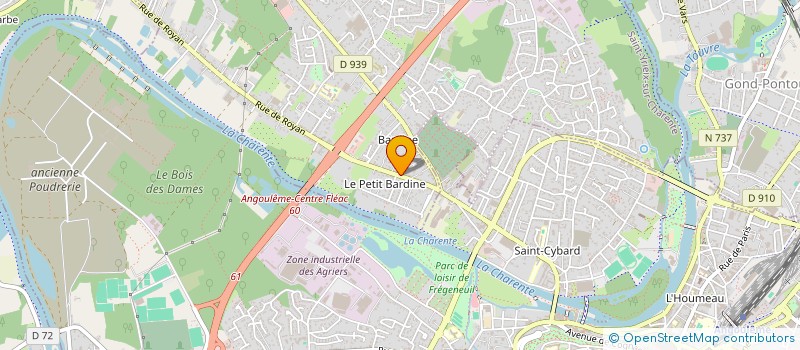 localisation de l'entreprise SNC PHARMACIE DUZAN-VERGERON à SAINT-YRIEIX-SUR-CHARENTE