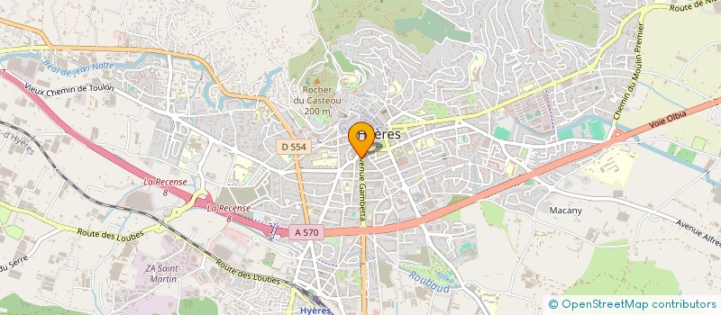 localisation de l'entreprise SNC PHARMACIE GAMBETTA à HYERES