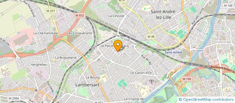 localisation de l'entreprise SNC PHARMACIE JB ET F CAZALET à LAMBERSART