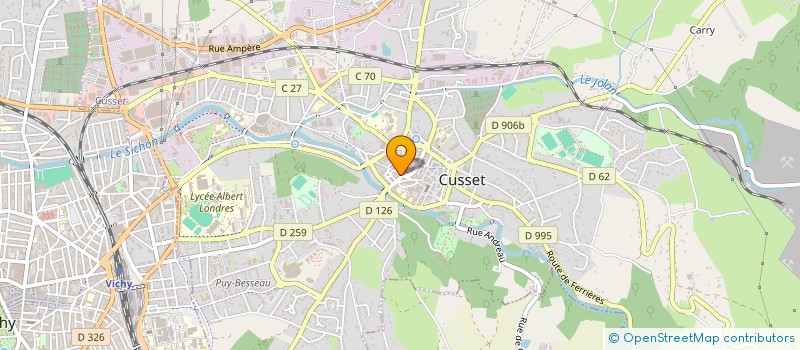 localisation de l'entreprise SNC PHARMACIE JOUBERTON-SAUZEDE à CUSSET