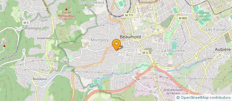 localisation de l'entreprise SNC PHARMACIE LEDIEU REYROLES à BEAUMONT