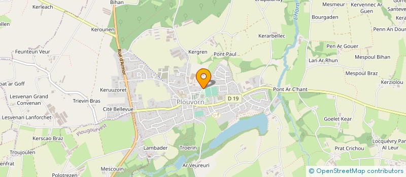 localisation de l'entreprise SNC PHARMACIE NOTRE DAME DE KERELLON à PLOUENAN