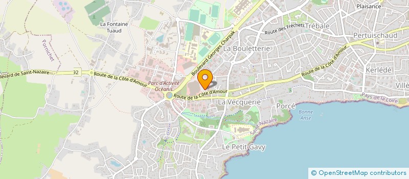 localisation de l'entreprise SNC PHARMACIE OCEANIS à SAINT-NAZAIRE