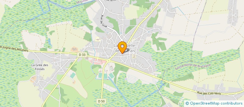 localisation de l'entreprise SNC PHARMACIE SAUZEREAU - ETOUBLEAU à LA CHAPELLE-DES-MARAIS
