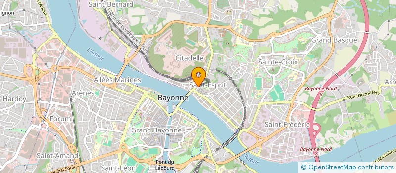 localisation de l'entreprise SNC PHARMACIE SOUCHON-SAHORES  BAYONNE