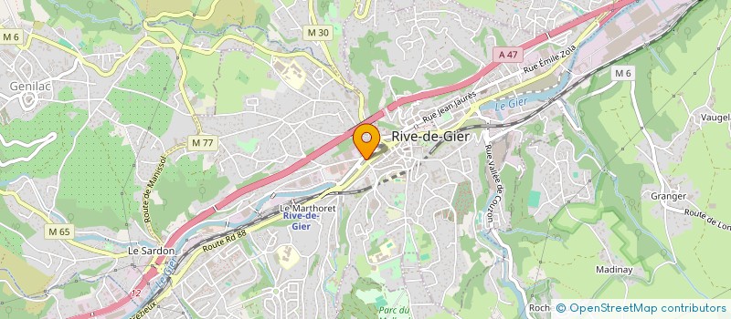 localisation de l'entreprise SNC PHARMACIE THIBAULT  RIVE-DE-GIER