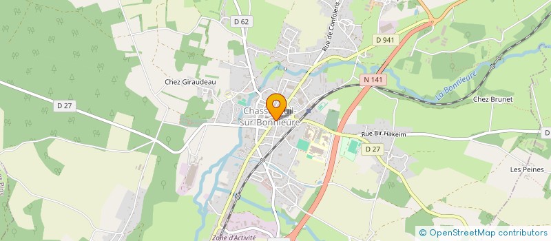 localisation de l'entreprise SNC PHILEVE à CHASSENEUIL-SUR-BONNIEURE