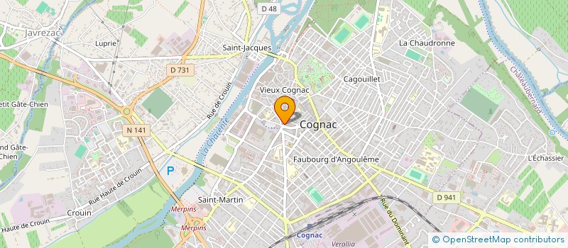 localisation de l'entreprise SNC PHOT'AGENCE à COGNAC