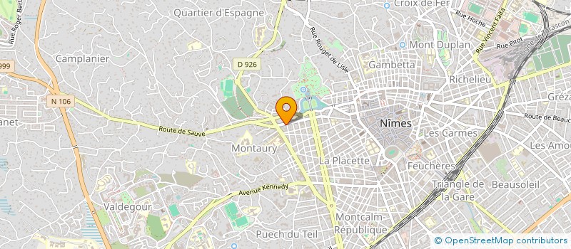 localisation de l'entreprise SNC PIGEAUD ET GOUIN  NIMES