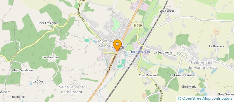 localisation de l'entreprise SNC PIOT - AUBERTIN  MONTMOREAU