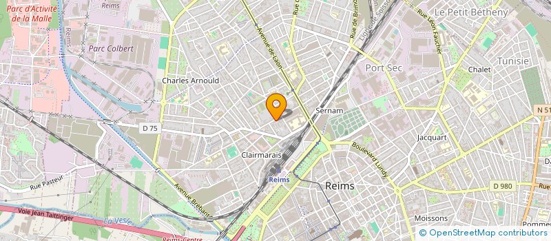 localisation de l'entreprise SNC PLAFONDS CLOISONS ISOLATIONS à REIMS
