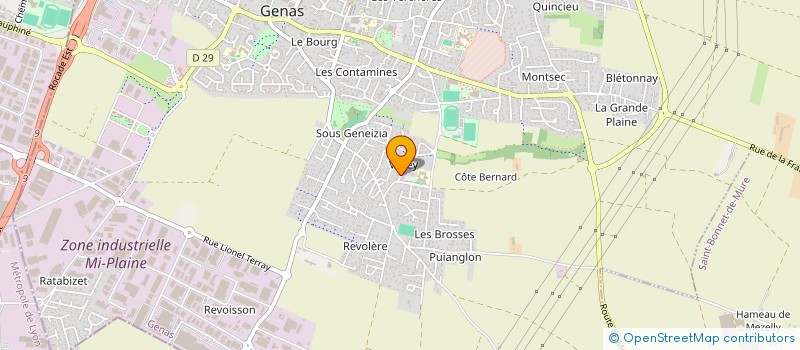 localisation de l'entreprise SNC PMG  GENAS