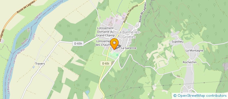 localisation de l'entreprise SNC POIZAT FRERES  LA BALME-LES-GROTTES