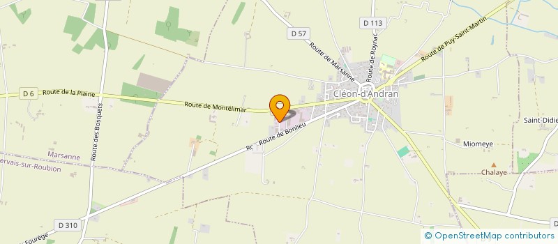 localisation de l'entreprise SNC POLE MEDICAL DE LA VALDAINE  CLEON-D'ANDRAN