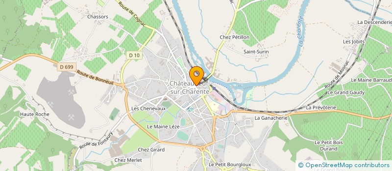 localisation de l'entreprise SNC POMPES FUNEBRES ATO  CHATEAUNEUF-SUR-CHARENTE