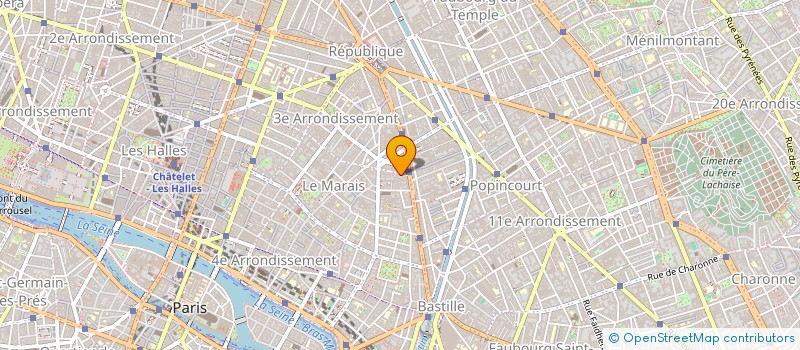 localisation de l'entreprise SNC PONT AUX CHOUX 5  PARIS