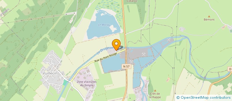 localisation de l'entreprise SNC PONTARLIER BETON  DOUBS