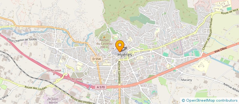 localisation de l'entreprise SNC PORTAL ET FILS à HYERES