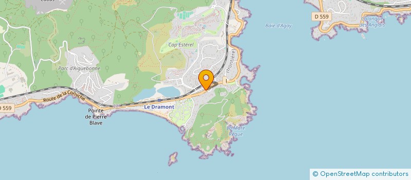 localisation de l'entreprise SNC POTIER ET DESTEFANIS  SAINT-RAPHAEL