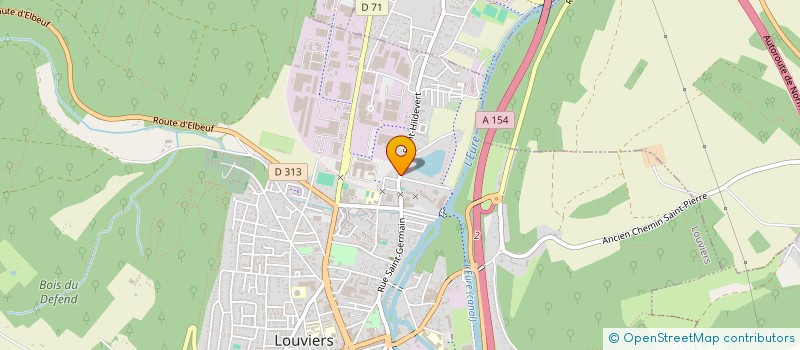 localisation de l'entreprise SNC POUTREL à LOUVIERS