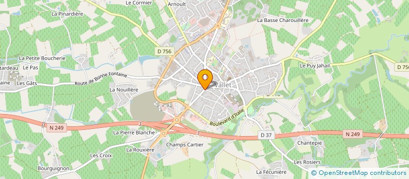 localisation de l'entreprise SNC POUVREAU JEAN-PIERRE  VALLET