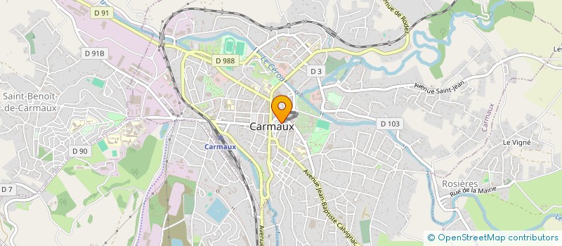 localisation de l'entreprise SNC PRADA  CARMAUX